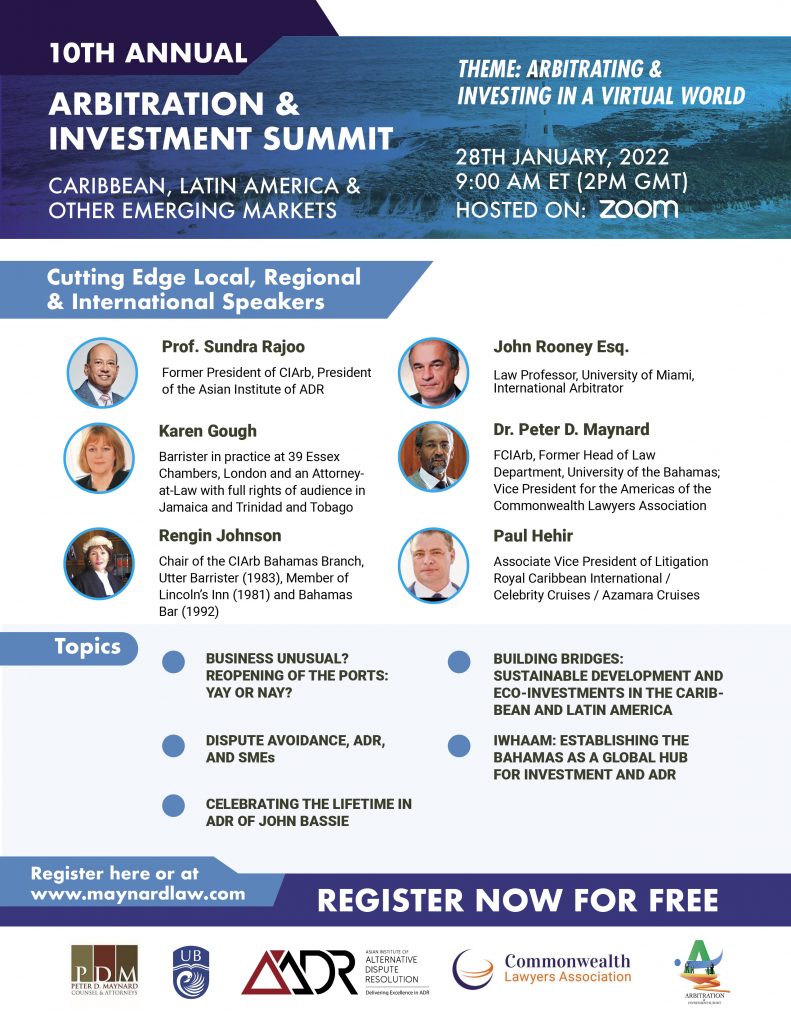 Arbitration & Investment Summit 2022 - "Are We Learning From The ...